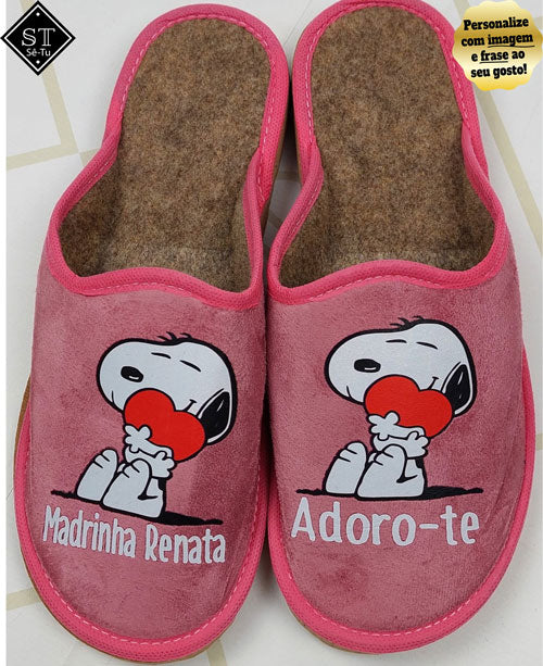 Chinelos Snoopy Madrinha Adoro-TE